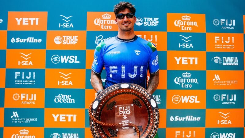 Após drama familiar, Medina exalta nota 10 e vice em Fiji: “Só começando a voltar”