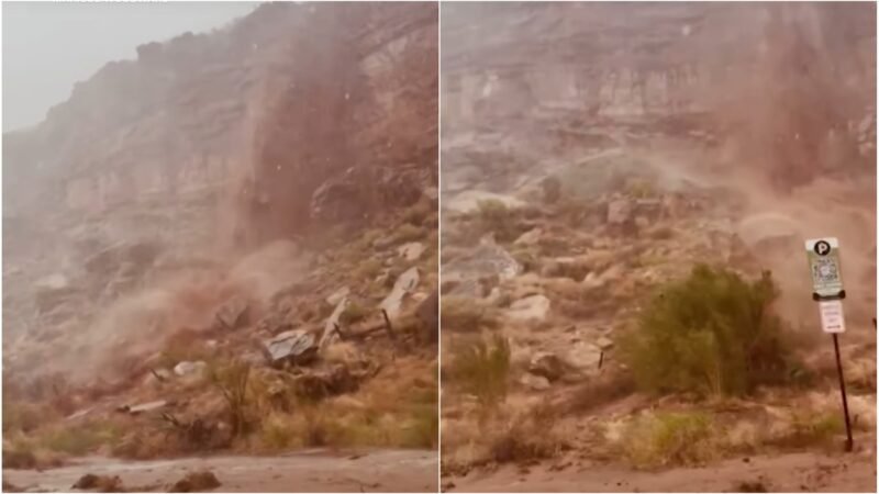 VÍDEO mostra ‘cachoeira de lama’ em parque de preservação ambiental nos EUA