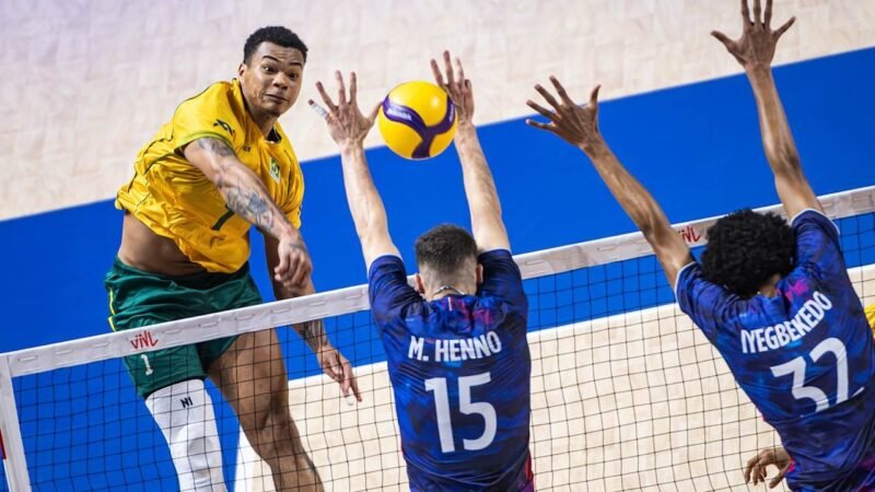 Brasil perde para a França em último amistoso antes do Pré-Olímpico de vôlei
