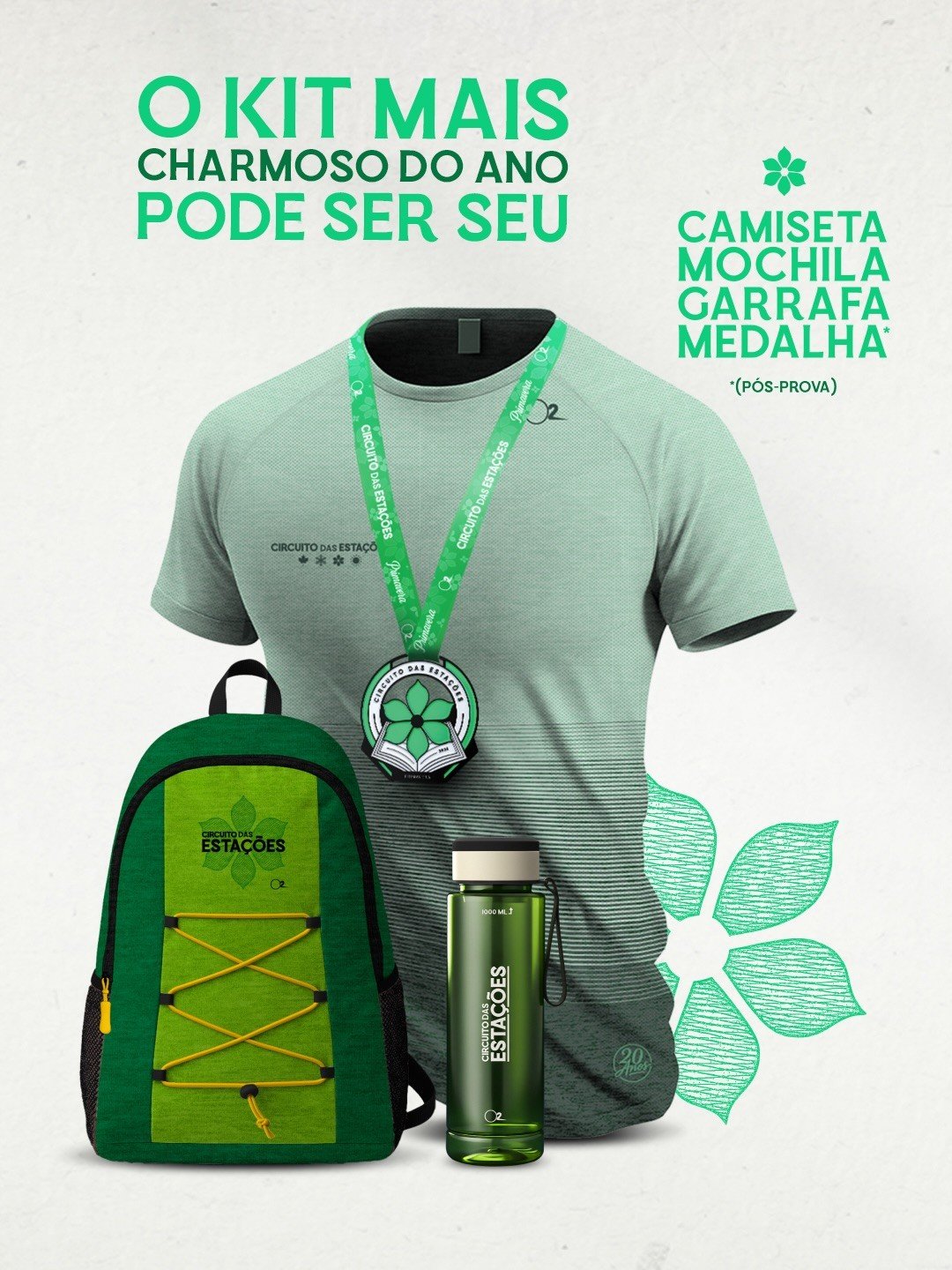 Circuito das Estações 2026: kits da etapa Primavera são entregues a partir desta sexta-feira