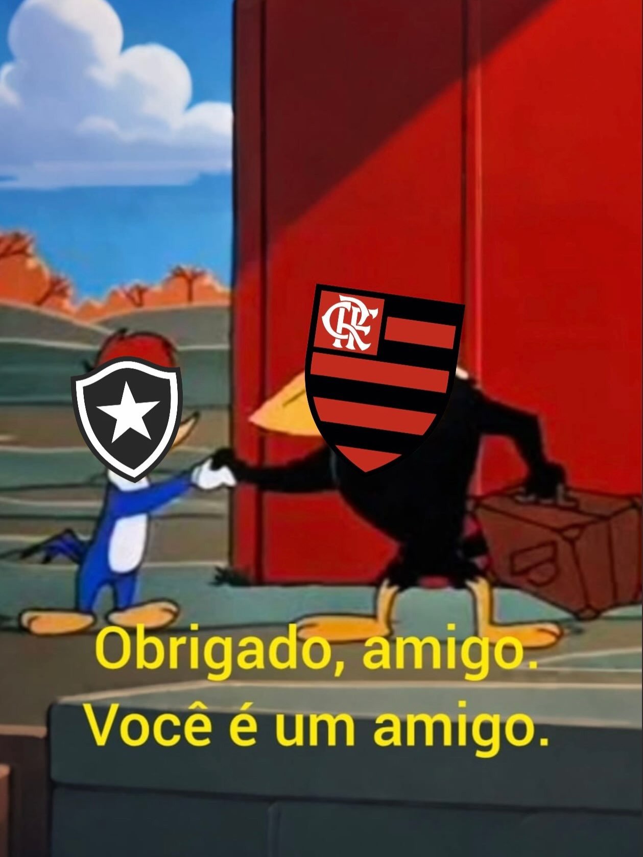 Flamengo faz piada com “ajuda” do Botafogo para conseguir liderança: “Obrigado, amigo”