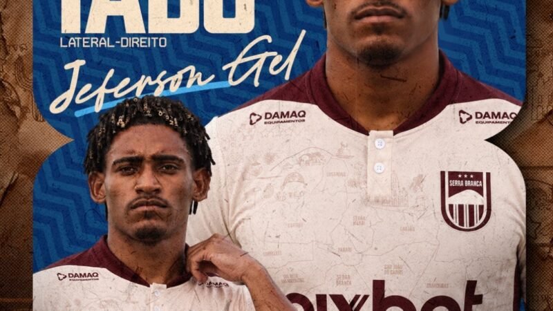 Serra Branca anuncia lateral Jeferson Gel, ex-Ferroviário