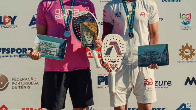 Allan Gomes conquista o vice-campeonato mundial de beach tennis em Portugal