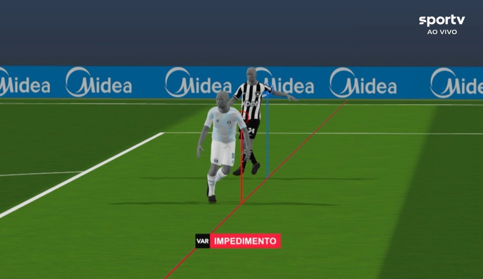Impedimento semiautomático anula gol de empate do Grêmio nos acréscimos; veja vídeo