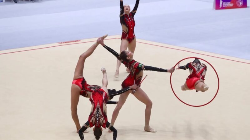 Ginástica Rítmica: conjunto do Brasil supera novamente maior nota do mundo na série mista