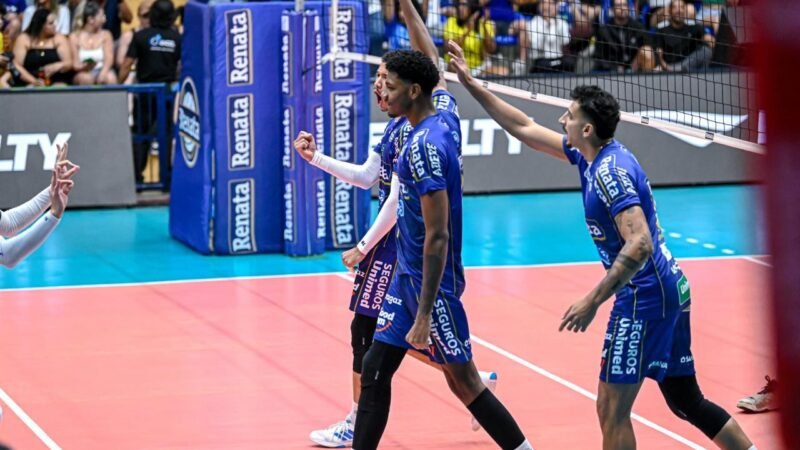 Campinas vence Praia Grande e segue 100% no Paulista masculino de vôlei