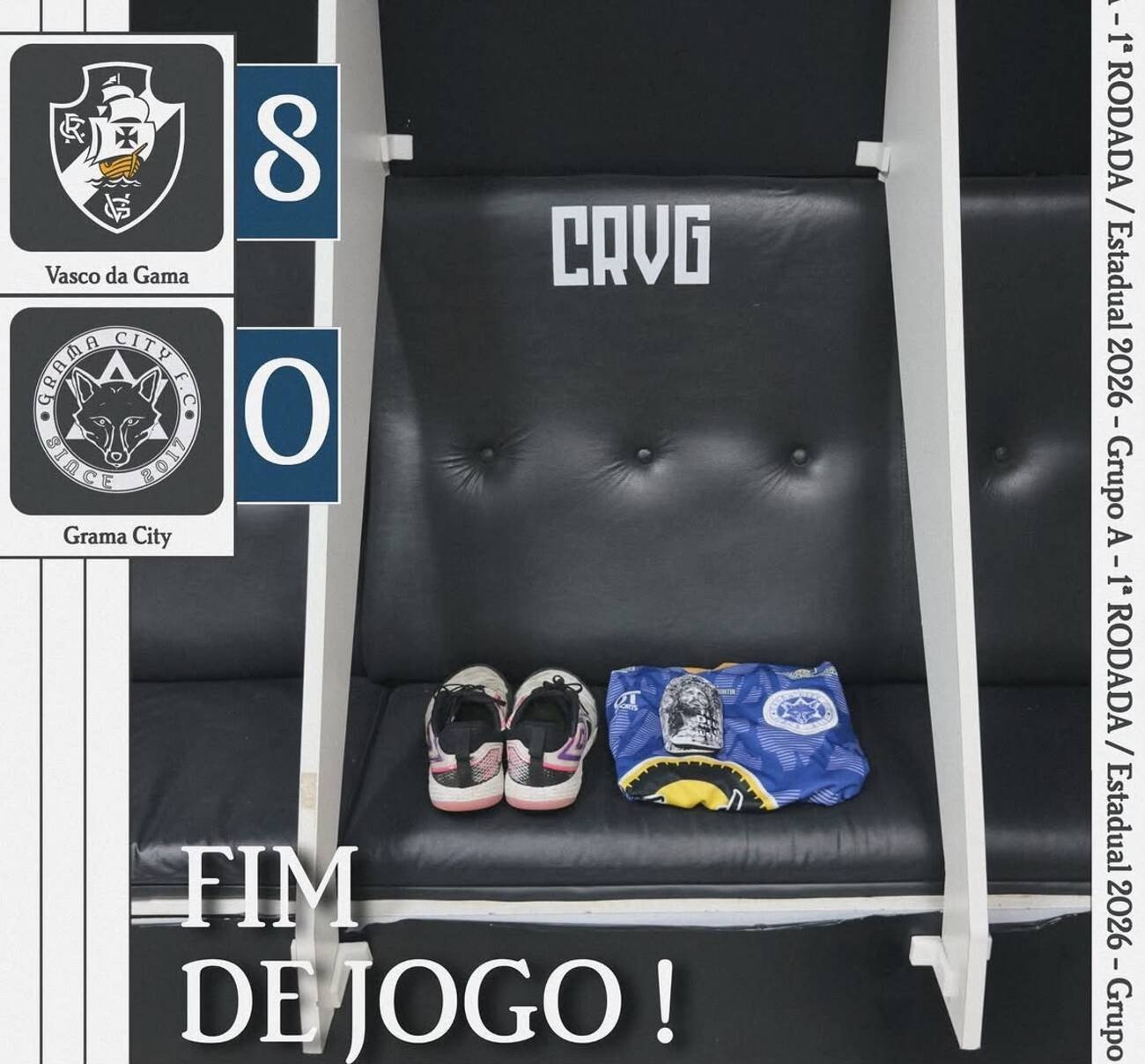 Grama City perde para o Vasco e chega a três derrotas consecutivas no Campeonato Estadual de Futsal