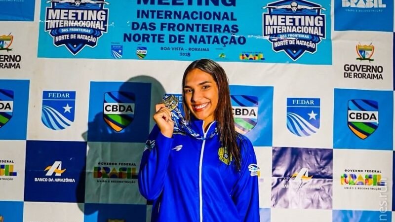 Nadadora amazonense Luisa Marillac fatura 7 ouros em Meeting Internacional e celebra retorno