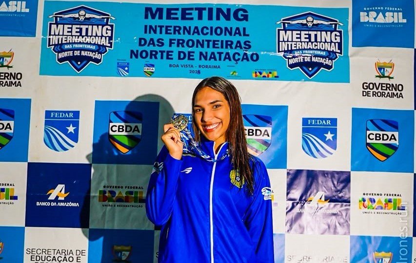 Nadadora amazonense Luisa Marillac fatura 7 ouros em Meeting Internacional e celebra retorno