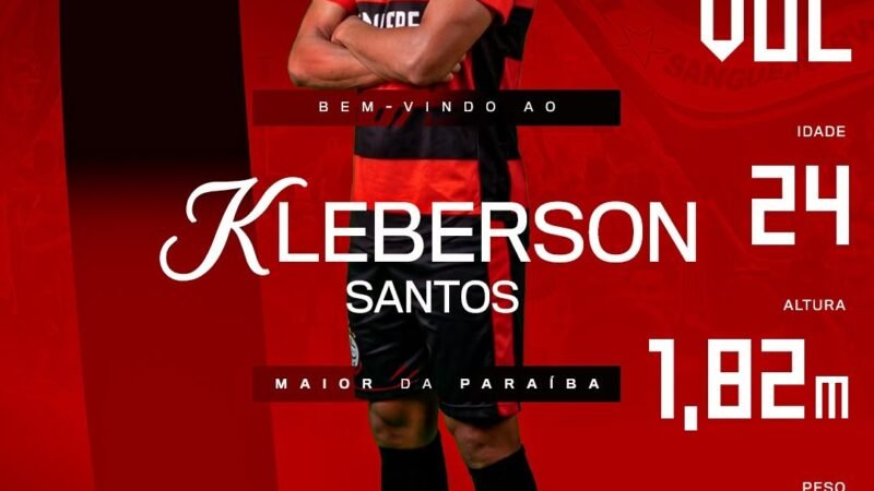 Campinense contrata o volante Kleberson Santos e tem 15 nomes confirmados para a Copa Paraíba