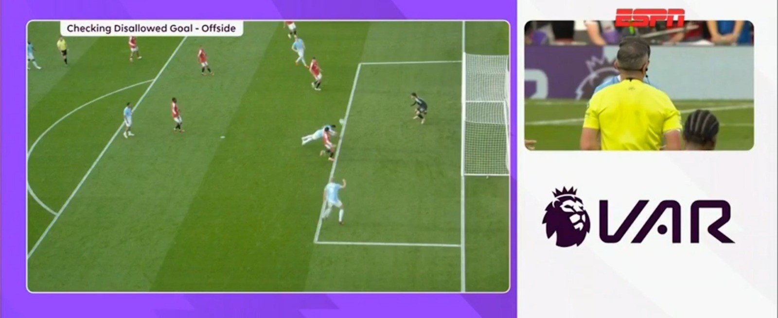 United x City: entenda erro do VAR em gol de Haaland que decidiu clássico de Manchester