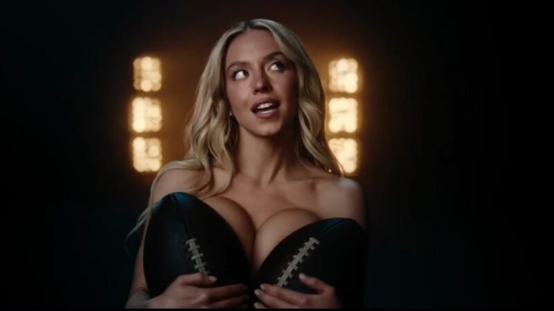 Atriz Sydney Sweeney posa nua em propaganda com temática esportiva e gera crítica de atletas