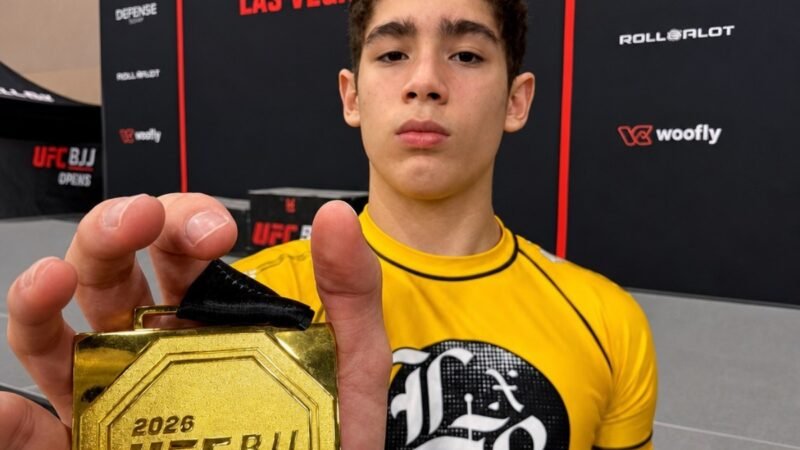 Campeão de evento do UFC, capixaba de 13 anos tem Jacaré como ídolo e desponta no jiu-jítsu