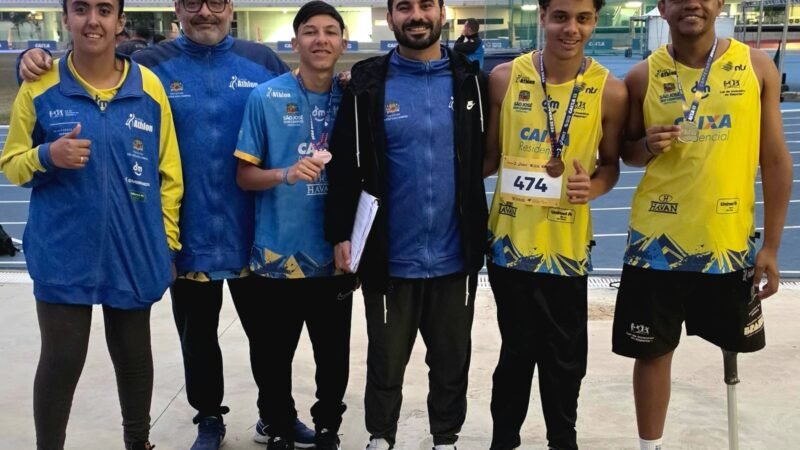 Equipe de São José fatura seis medalhas no Brasileiro de Jovens de Atletismo Paralímpico