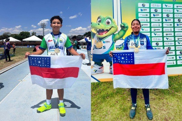 Atletas de Presidente Figueiredo conquistam dois ouros nos Jogos Escolares Brasileiros 2026