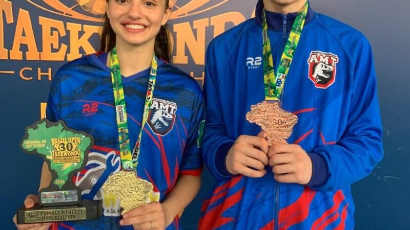 Atletas de Ferraz de Vasconcelos conquistam medalhas no Brazil Open de Taekwondo
