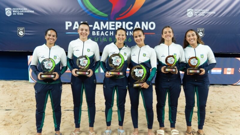 Brasil leva três ouros no Pan-Americano de Beach Tennis em Cuiabá