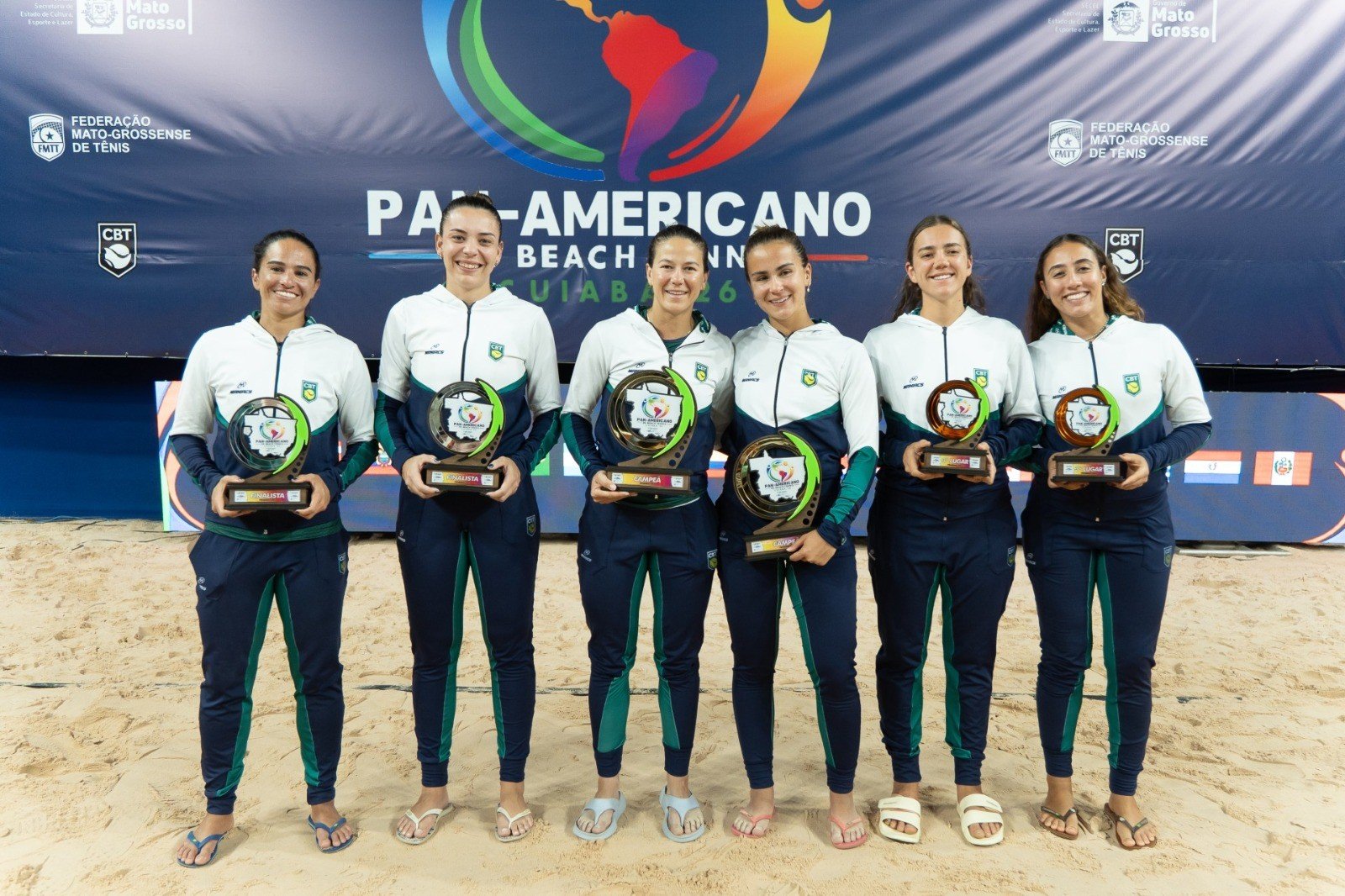 Brasil leva três ouros no Pan-Americano de Beach Tennis em Cuiabá