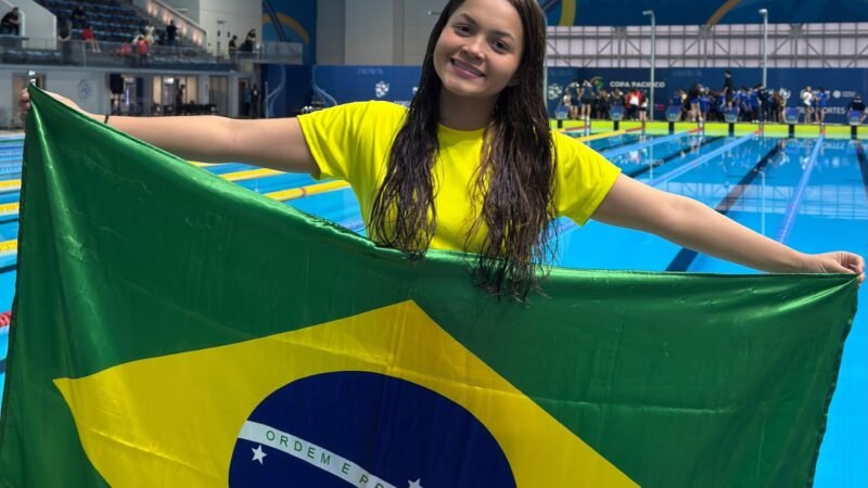 Nadadora amazonense fecha na 6ª colocação dos 1.500m livre da Copa Pacífico, no Chile