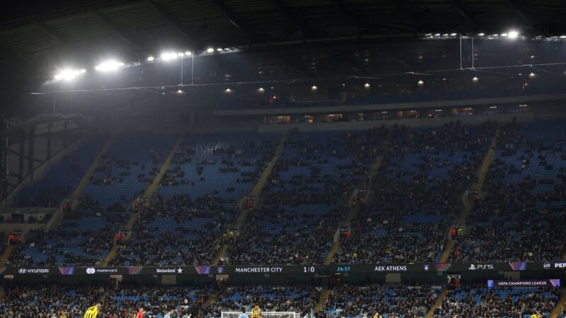 Mais de 20 mil lugares vazios no Etihad Stadium na Champions rendem provocações ao City
