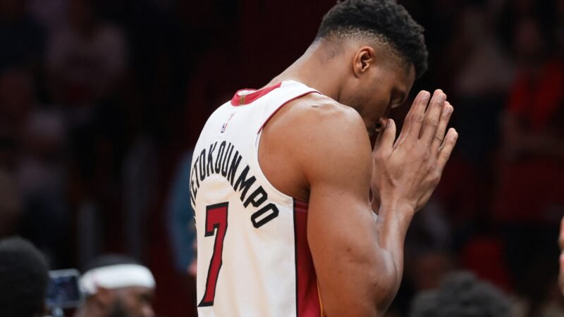 Giannis faz 35 pontos em estreia pelo Heat, mas Timberwolves vencem em Miami