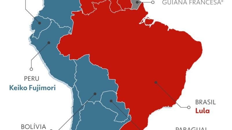 Esquerda x direita: veja como está o MAPA da América do Sul após a reeleição de Lula