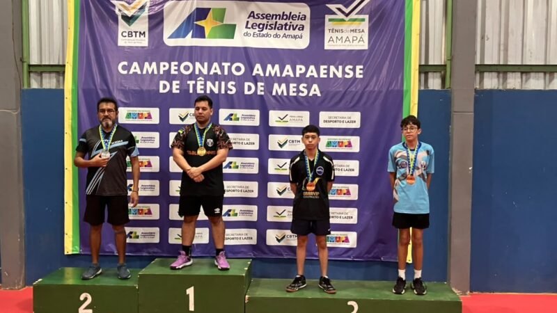 Campeonato Amapaense de Tênis de Mesa termina com 50 pódios na última etapa