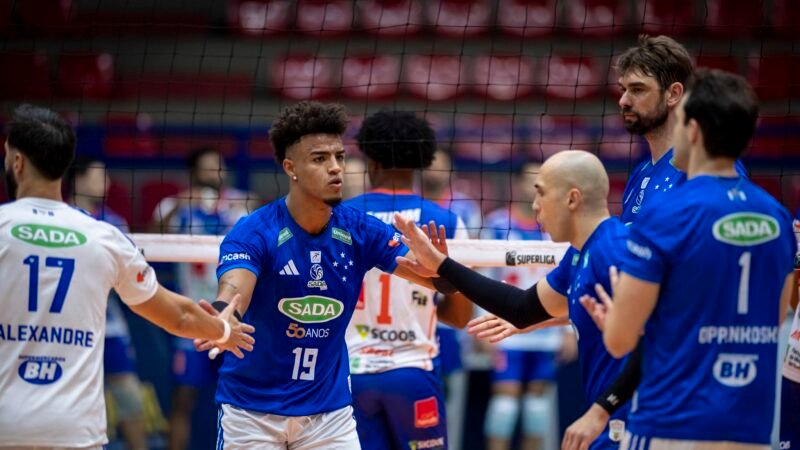 Cruzeiro domina Monte Carmelo no Riacho e vence 2ª partida pela Superliga Masculina
