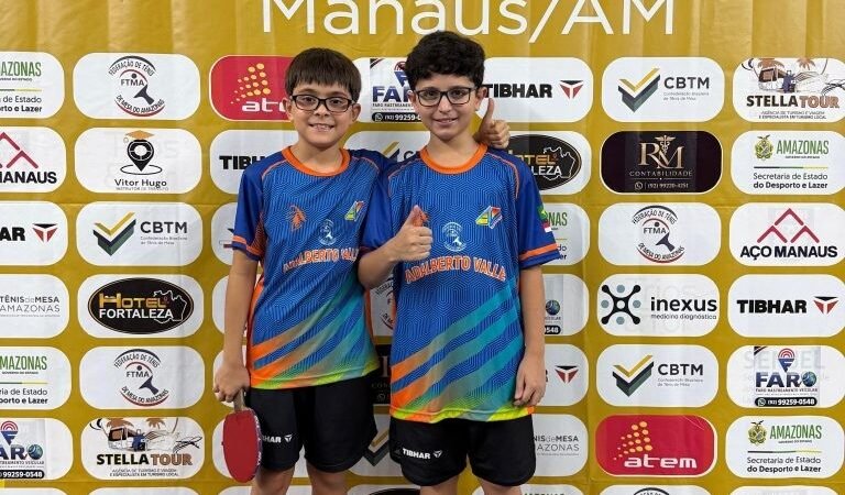 Dupla de mesatenistas amazonenses participará de treinamento da Seleção Brasileira