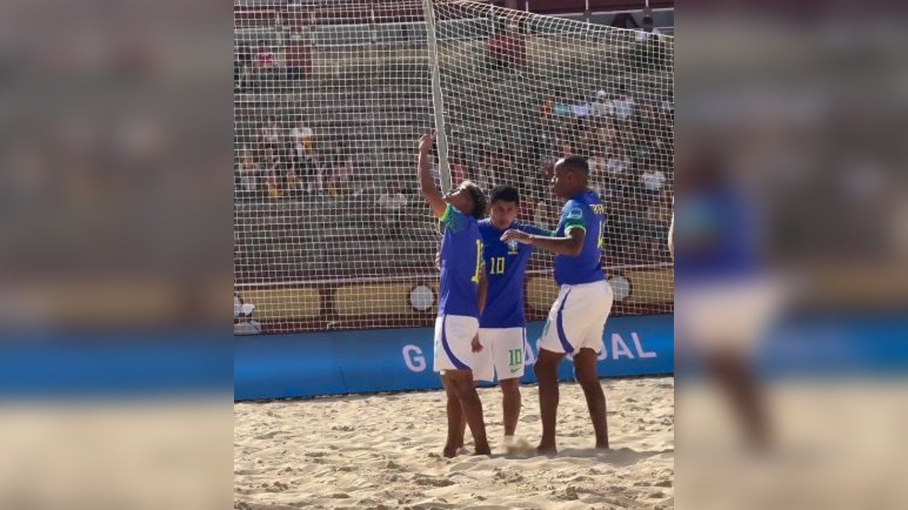 Com gols de maranhenses, Brasil vence o Paraguai e conquista primeira vitória no Mundialito de Beach Soccer