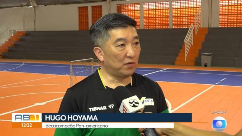 Hugo Hoyama chega ao interior de Pernambuco para ações de incentivo ao tênis de mesa