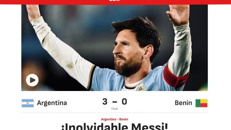 Imprensa internacional repercute despedida de Messi da Argentina: “O Deus”