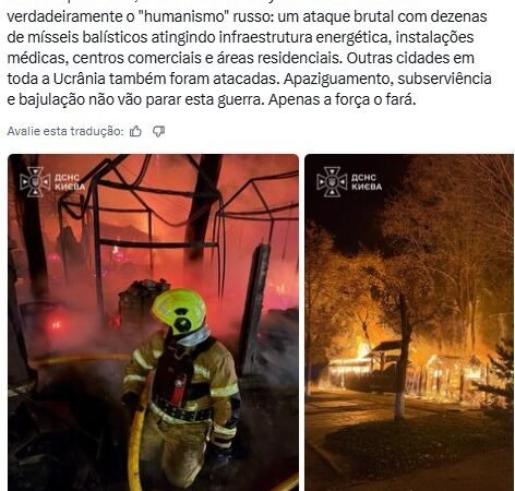 Zelensky acusa Rússia de ter ‘intenção consciente’ de causar mortes de civis na Ucrânia