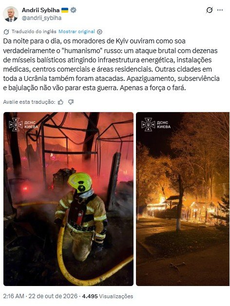 Zelensky acusa Rússia de ter ‘intenção consciente’ de causar mortes de civis na Ucrânia
