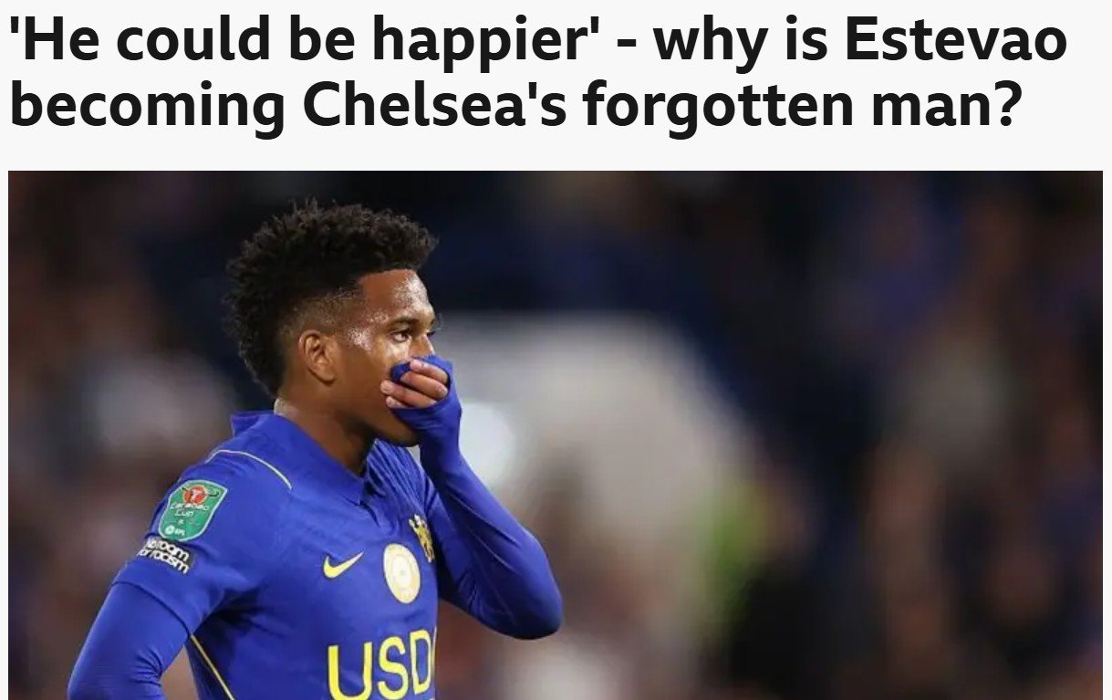 Imprensa inglesa analisa falta de oportunidades de Estêvão no Chelsea: “Jogador esquecido”
