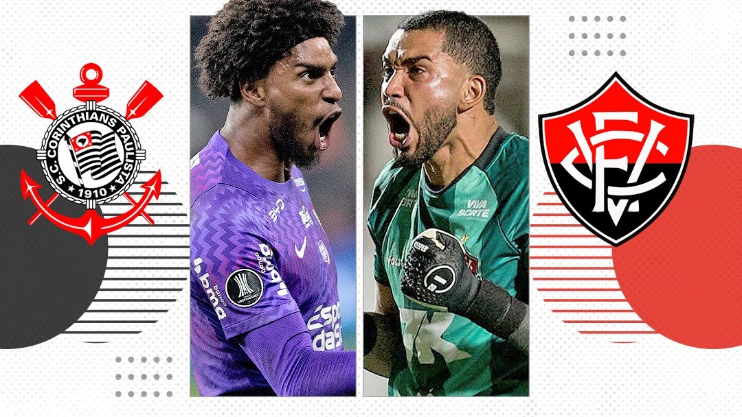 Corinthians x Vitória: Hugo Souza e Lucas Arcanjo estão entre goleiros com mais jogos sem sofrer gols