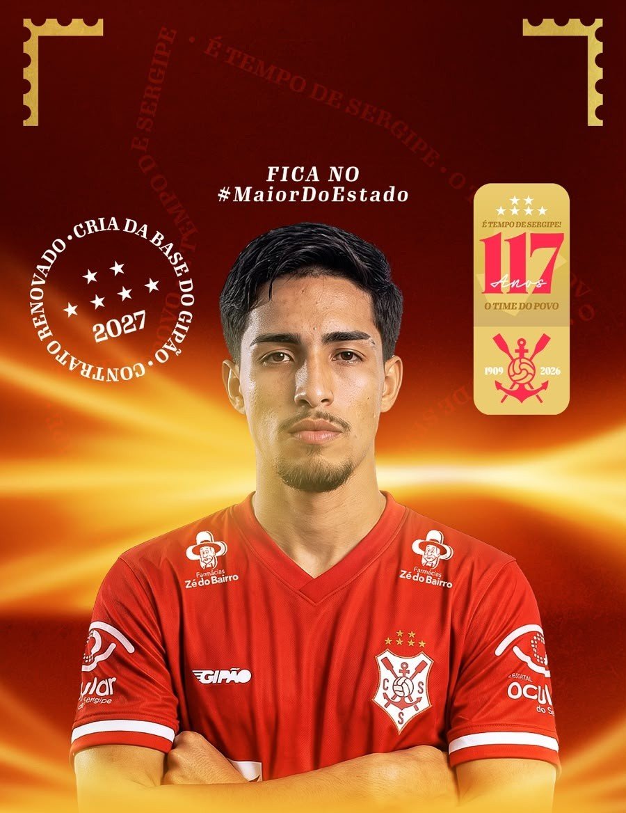 Sergipe anuncia Danilo Farias como reforço para a temporada 2027