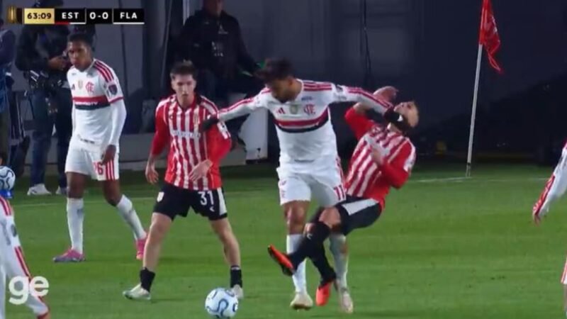 Estudiantes x Flamengo: veja o lance de Paquetá que gerou pedido de expulsão