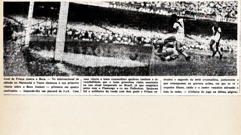Expresso da Vitória e Maracanã: a história da única vitória do Vasco contra o Boca, há 75 anos