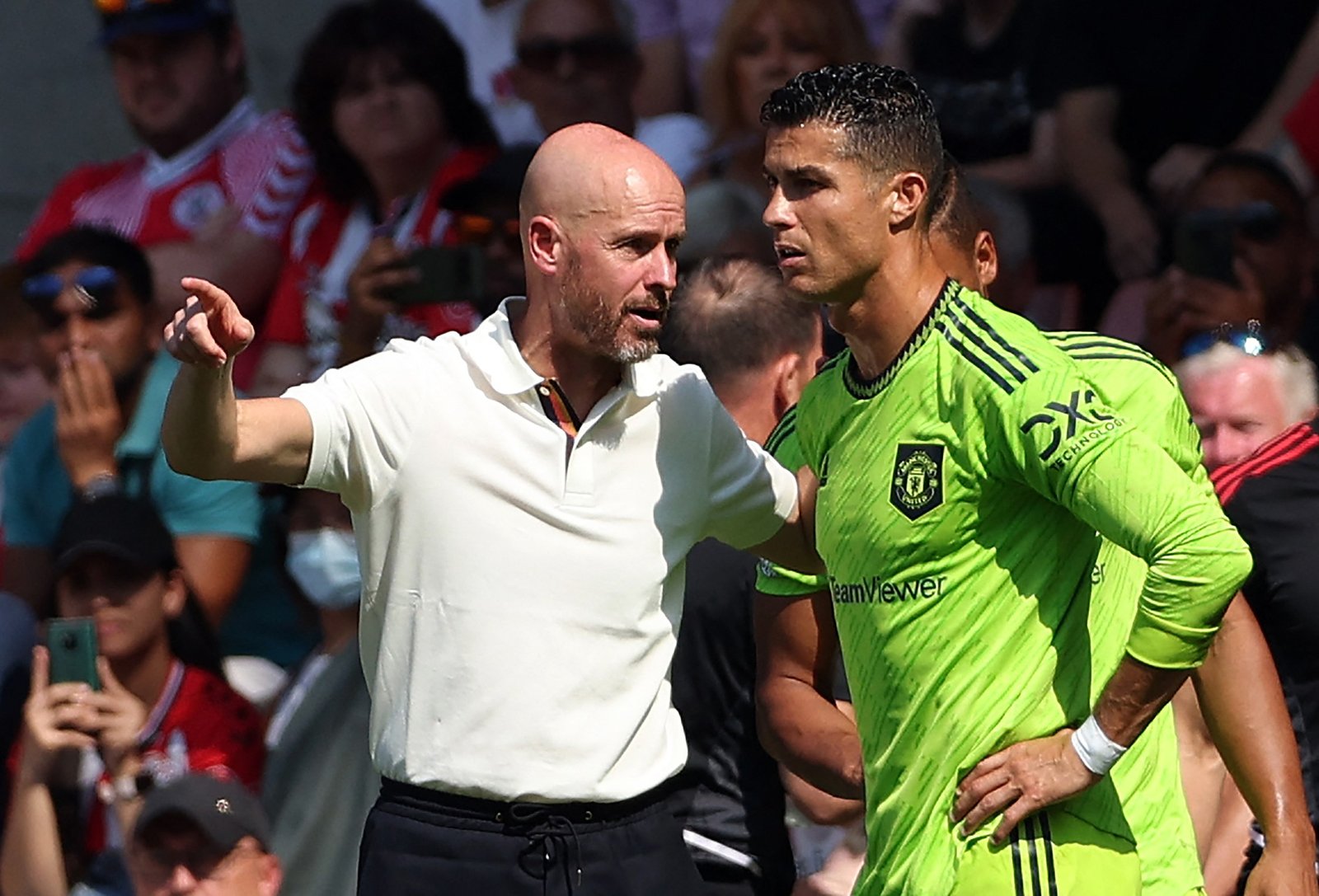 Ten Hag lembra trabalho com Cristiano Ronaldo no United: “Me decepcionou muito”