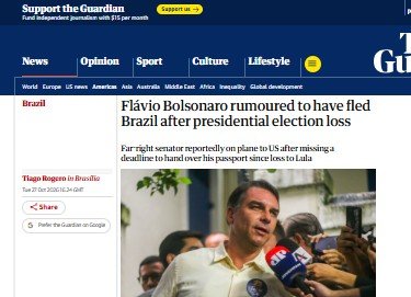 Suspeita de fuga de Flávio Bolsonaro repercute na imprensa internacional