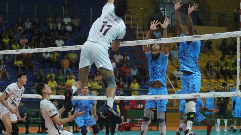 Montes Claros Vôlei vence Juiz de Fora por 3 a 0 jogando em casa