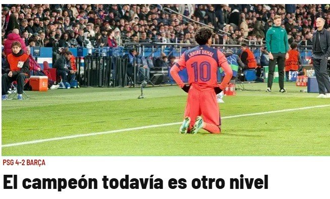 Jornais da Espanha se rendem ao PSG: “O campeão está em outro nível”