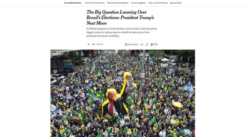 ‘Elefante na sala’ e ‘polêmicas em vez de propostas’: como a imprensa internacional está noticiando as eleições no Brasil