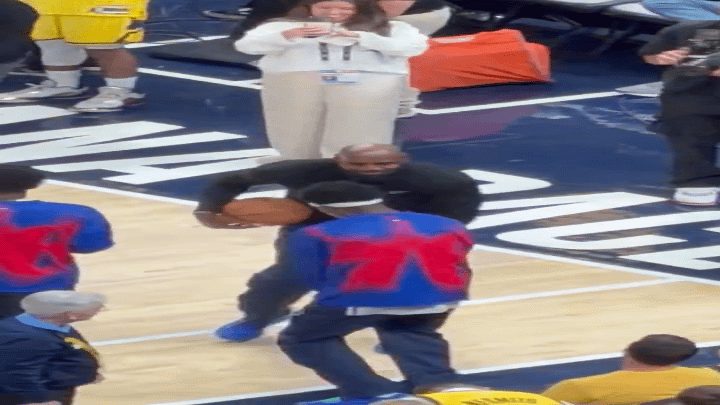 LeBron faz dancinha e protagoniza erro inacreditável no aquecimento; veja