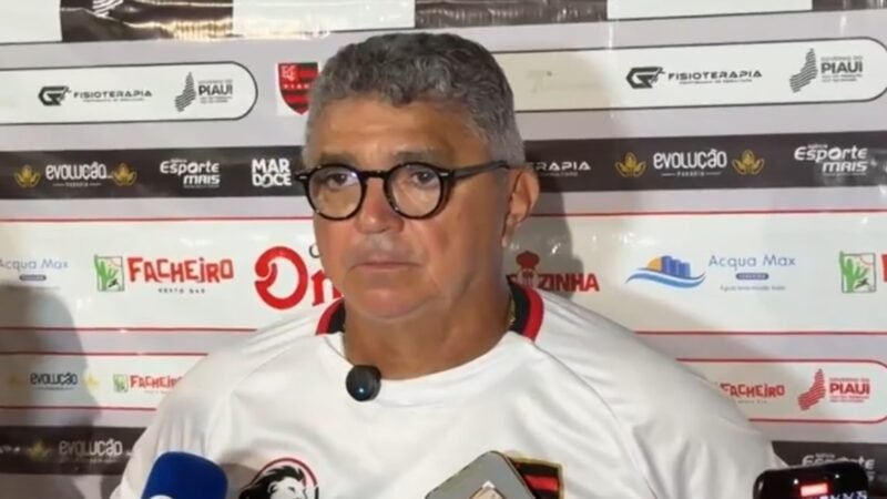 Flávio Araújo admite incômodo com erros do Flamengo-PI em empate com o River-PI