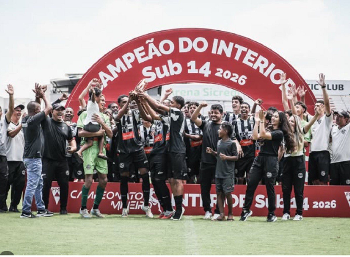 Athletic conquista Mineiro do Interior e está nas semifinais na categoria sub-13