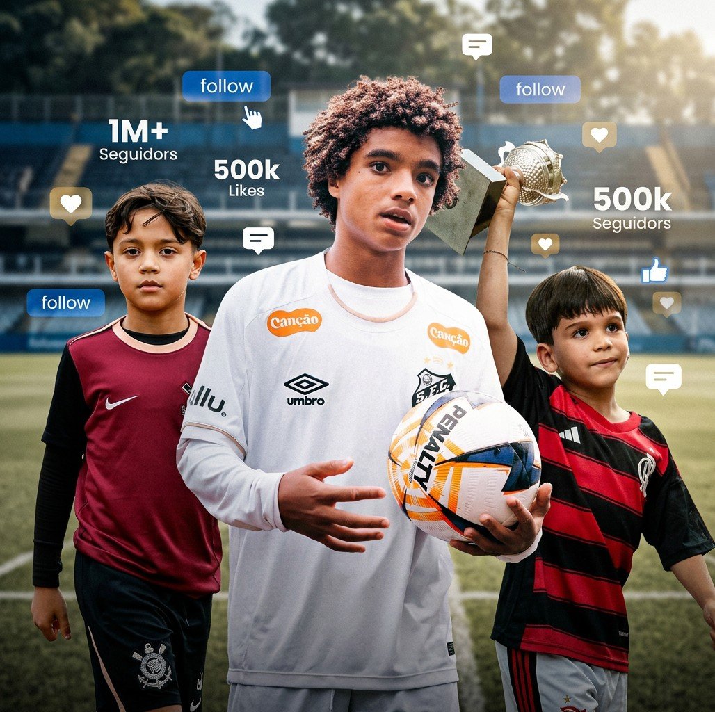 Talentos mirins viram fenômenos nas redes, faturam como gente grande e ligam alerta nos clubes
