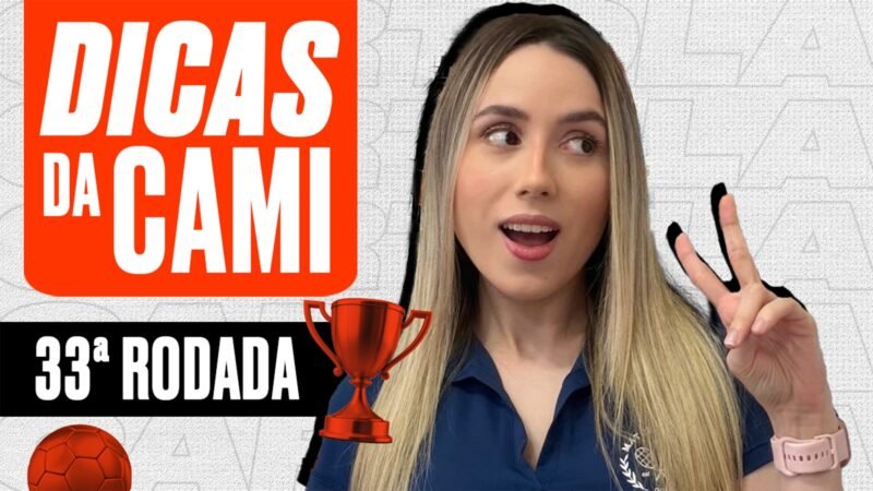 Dicas da Cami: sem medo de clássicos, influenciadora escala trios de Flamengo e Palmeiras na rodada #33