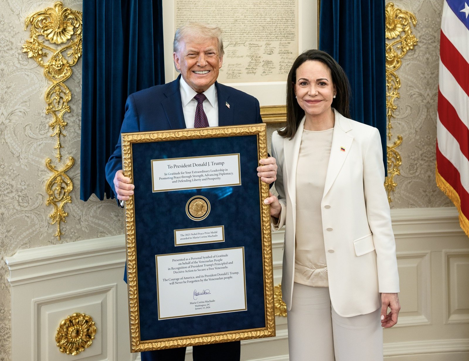 Trump volta a defender sua própria candidatura ao Nobel da Paz: ‘Eu impedi, talvez, a destruição total do mundo’